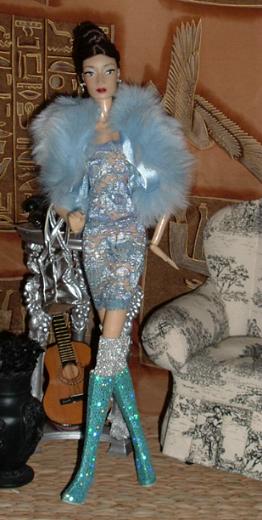 Glimmer & Style Fashion Doll Collection-Vestito Viola 